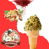 قیفی پسته‌ای