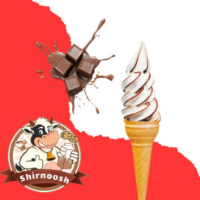 قیفی لبه توت فرنگی