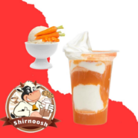 آب هویج بستنی لیوانی